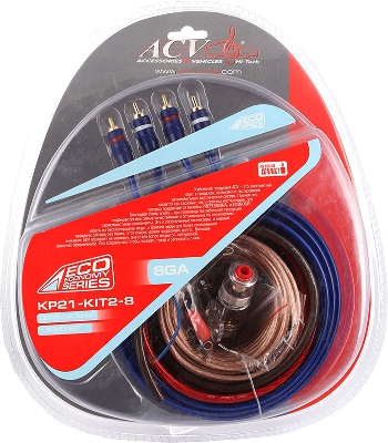 ACV 21-KIT 2-8 ECO  Комплект проводов 2-канального усилителя