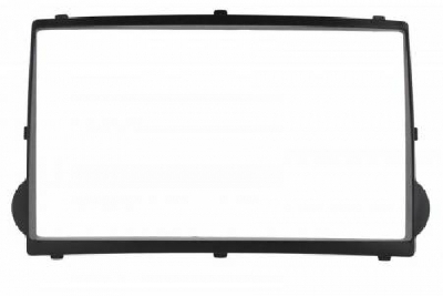 Hyundai H1, Starex 2009 - 2 din (RP-HDSTb)  Переходная рамка черная с креплениями