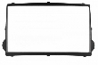 Hyundai H1, Starex 2009 - 2 din (RP-HDSTb)  Переходная рамка черная с креплениями