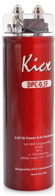 KICX DPC 0,5F  конденсатор 0,5Ф, красный цифровой дисплей, 20Вольт макс