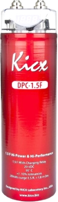 KICX DPC 1,5F   конденсатор 1,5Ф, красный цифровой дисплей, 24Вольта макс