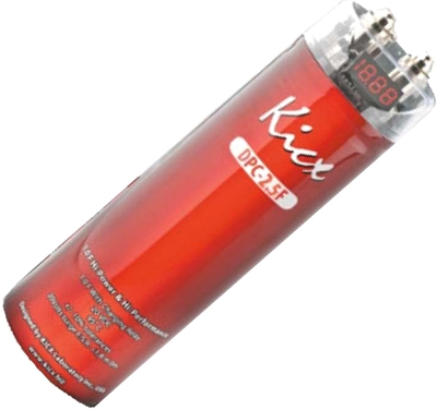 KICX DPC 2,5F   конденсатор 2,5Ф, красный цифровой дисплей, 24Вольта макс