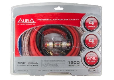 Aura AMP-2404  Комплект для подключения 4-х канального усилителя.