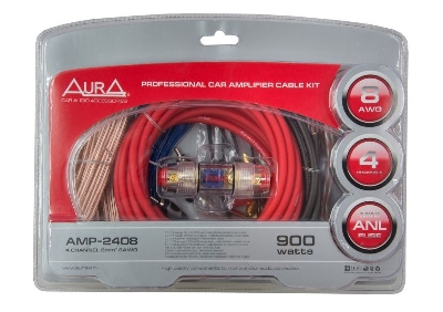 Aura AMP-2408  Комплект для подключения 4-х канального усилителя.